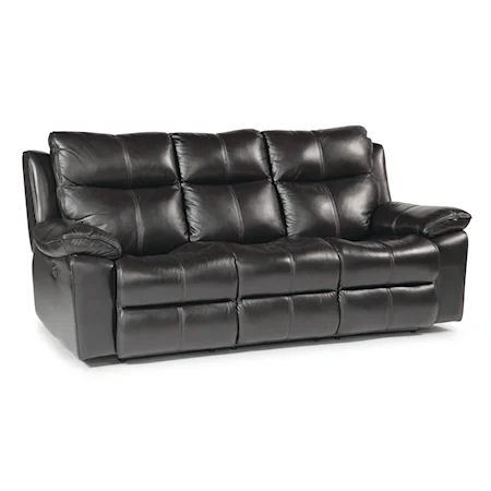 Power Reclining Sofa with Bustle Backs
